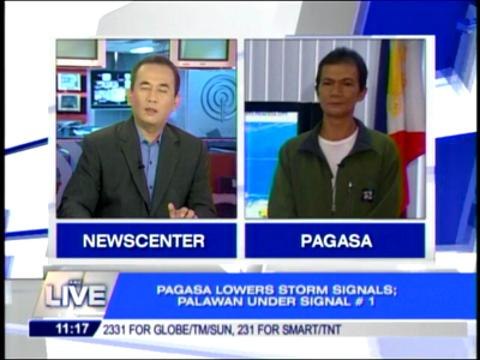 PAGASA lowers storm signals; Palawan under signal no. 1
