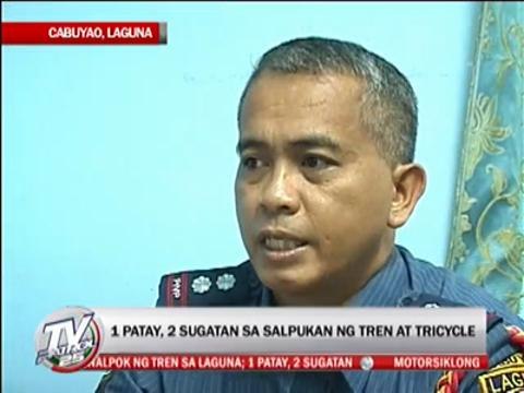 1 killed, 2 hurt in Laguna train mishap