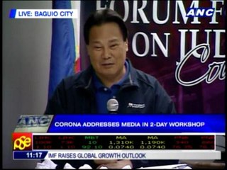 Corona asks media for fair, balanced stories