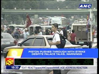 PISTON pushes through with transport strike