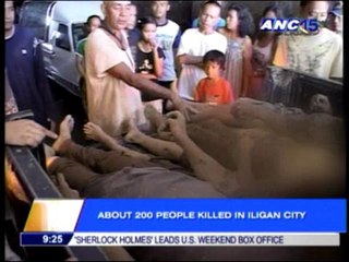 About 200 people killed in Iligan City flooding