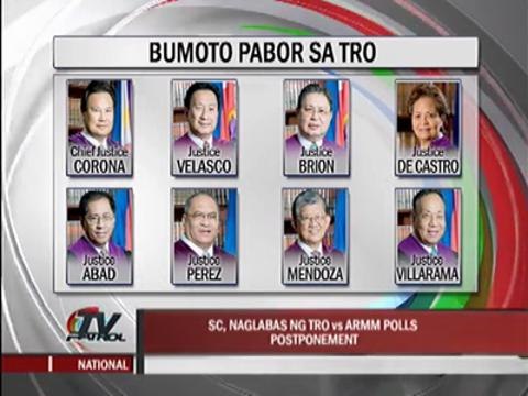 SC stops law postponing ARMM polls