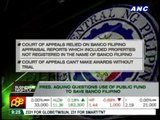 Aquino questions order to reopen Banco Filipino