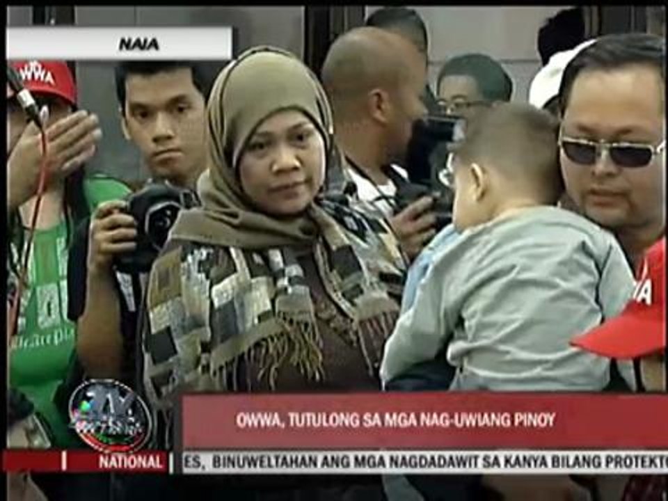 OFWs start arriving from Egypt