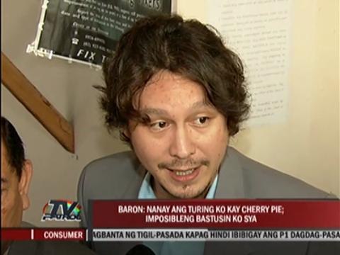 Baron denies touching Cherry Pie