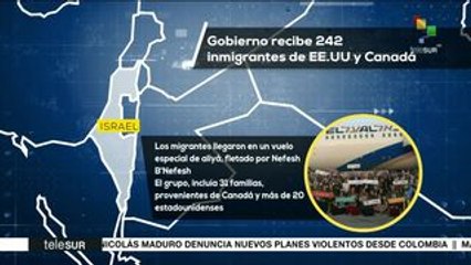 Israel recibe a 242 inmigrantes provenientes de EEUU y Canadá