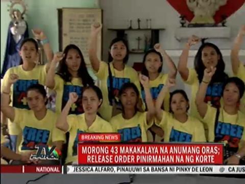 Morong 43' expecting release