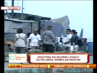 Bourne starts shoot in El Nido