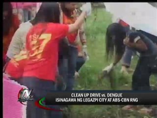 Clean up drive vs dengue held in Legazpi City