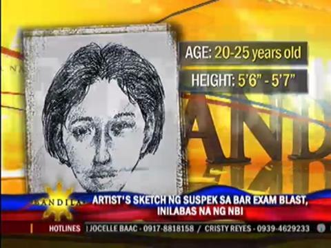 JhZ3ByMTp00jh0BKUoYyWmLZBMArtist's sketch of Bar exams blast suspect released
