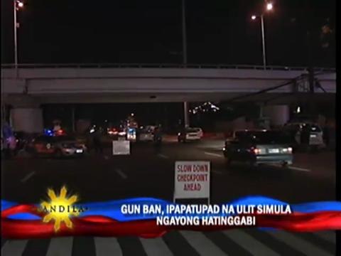 Gun ban for barangay, SK polls starts