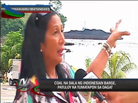 Coal spill continues in Batangas