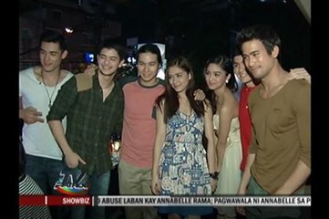 Kapamilya stars attend Sam Milby's send-off party