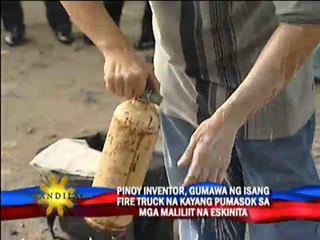Pinoy invents 'mini' fire truck