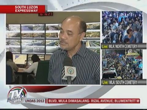 Smoke from grass fire chokes traffic along SLEx