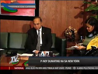 Noynoy arrives in US for UN General Assembly