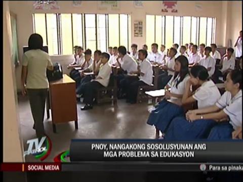 Aquino tells tutors: Education woes to be solved