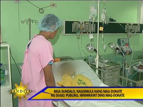 Private hospitals donate blood for dengue patients