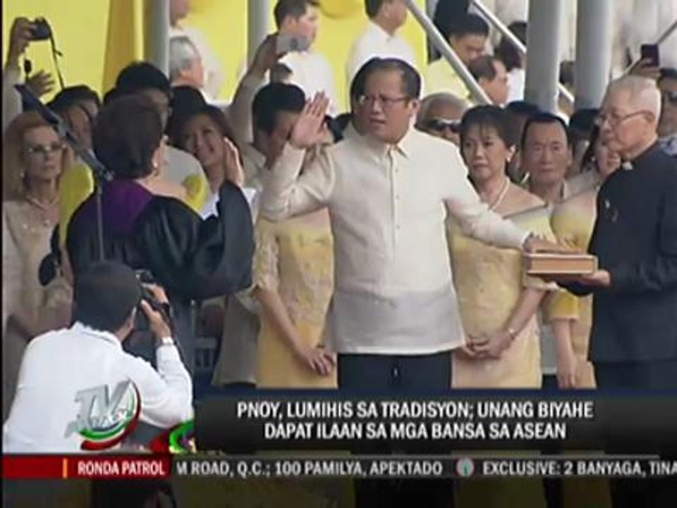 PNoy breaks tradition in first foreign trip
