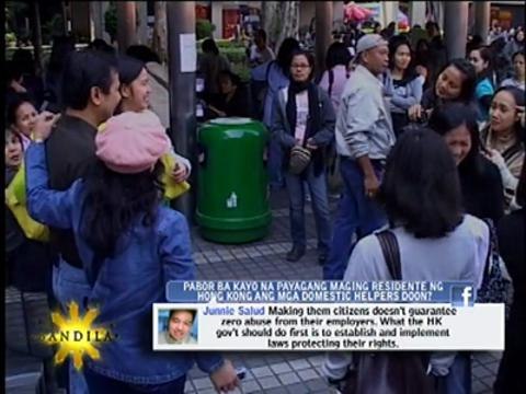 EXCL: Resident status sought for HK domestic helpers