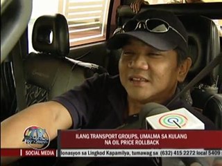 Transport groups deem roll-back insufficient