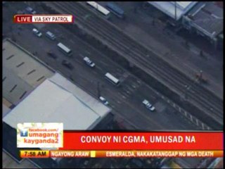 GMA leaves VMMC for her arraignment