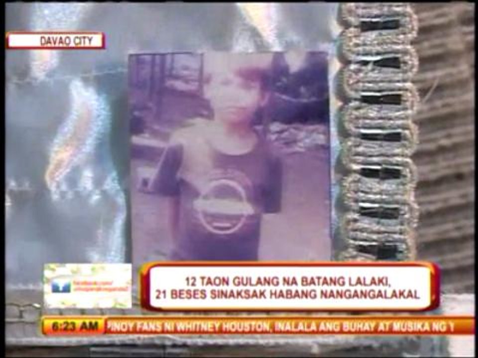12-year-old boy stabbed dead