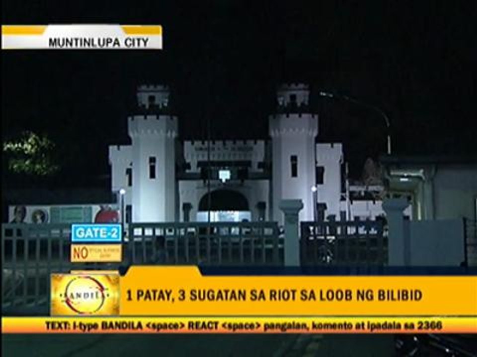 Inmate killed in Muntinlupa prison riot