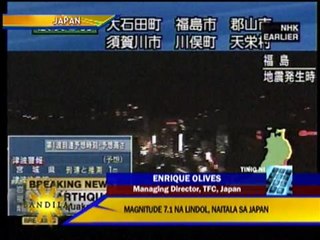 7.1 quake hits Japan