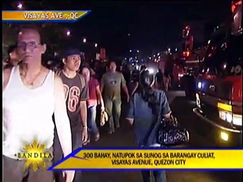 Fire razes 300 homes in Visayas Ave. village