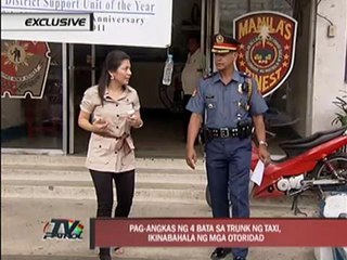 LTFRB hunts for driver of taxi with kids riding in open trunk