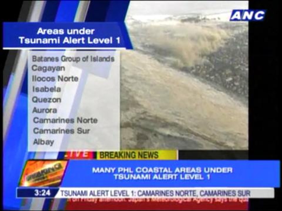 Major quake hits Japan; Tsunami alert up in Philippines