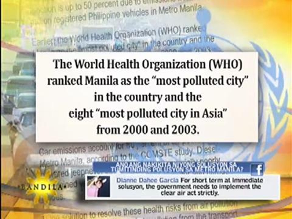Drivers, commuters most affected by Manila pollution