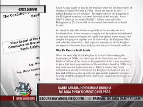 Saudi bans Filipino domestic helpers