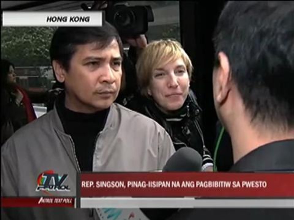 Rep. Singson mulls resigning