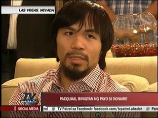 Pacman congratulates Donaire