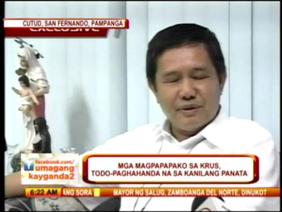 Pampanga penitents prepare for crucifixion