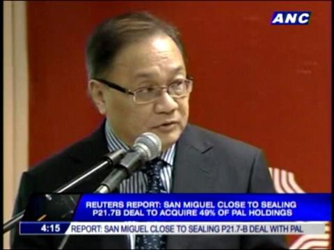 San Miguel nears deal to buy stake in PAL