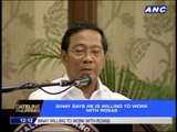 Binay says he is willing to work with Roxas