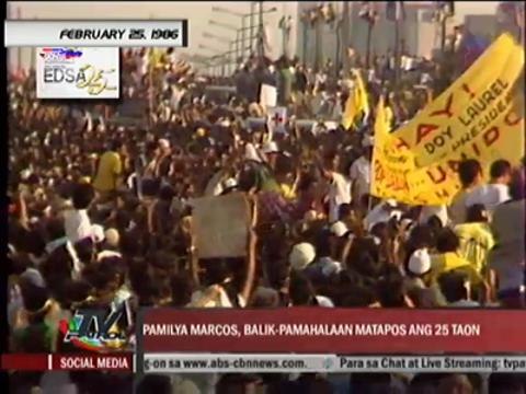 Marcoses back in gov't after 25 years