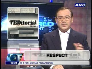 Teditorial: Respect