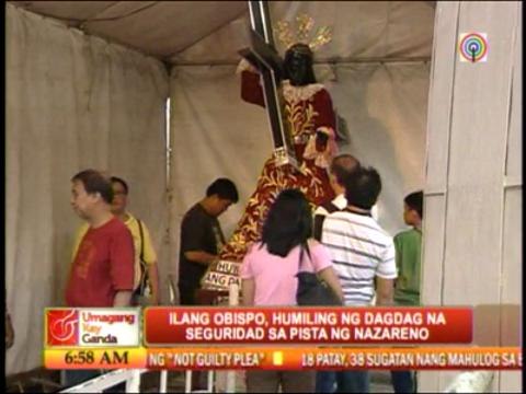 Bishops want tight security in Black Nazarene feast