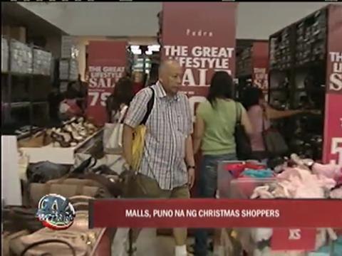 Shoppers flock to malls as Christmas nears