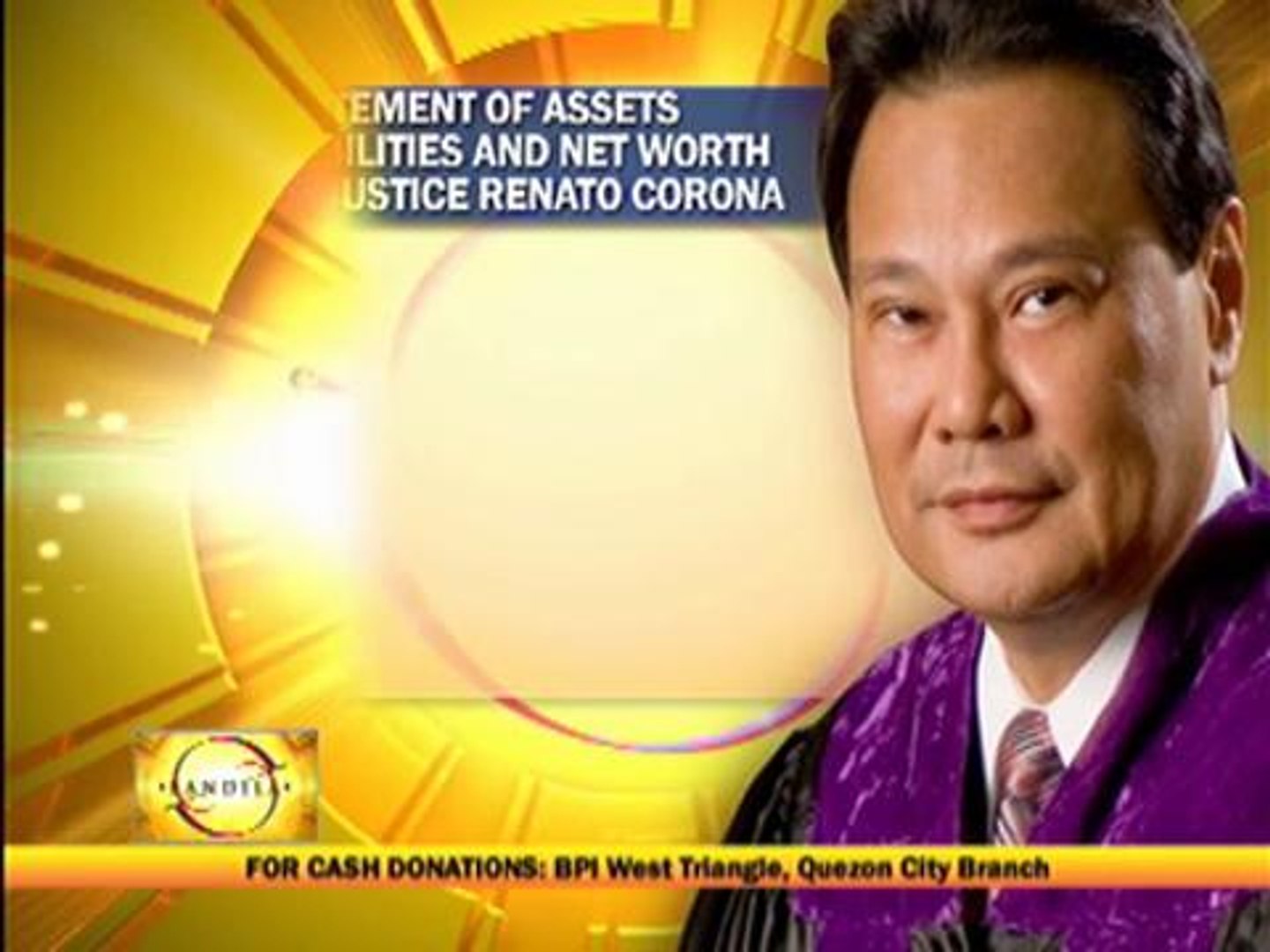 ⁣Corona's net worth rose to P23-M in 2010