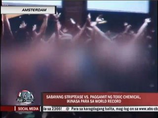 Greenpeace guns for striptease record