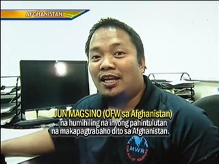 OFWs seeks lifting of employment ban in Afghanistan