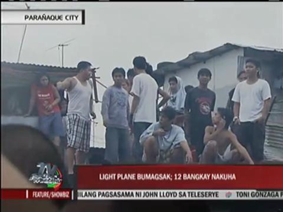 Light plane crashes in Parañaque