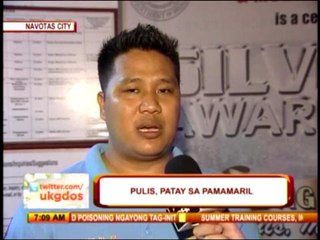 Cop shot dead in Navotas