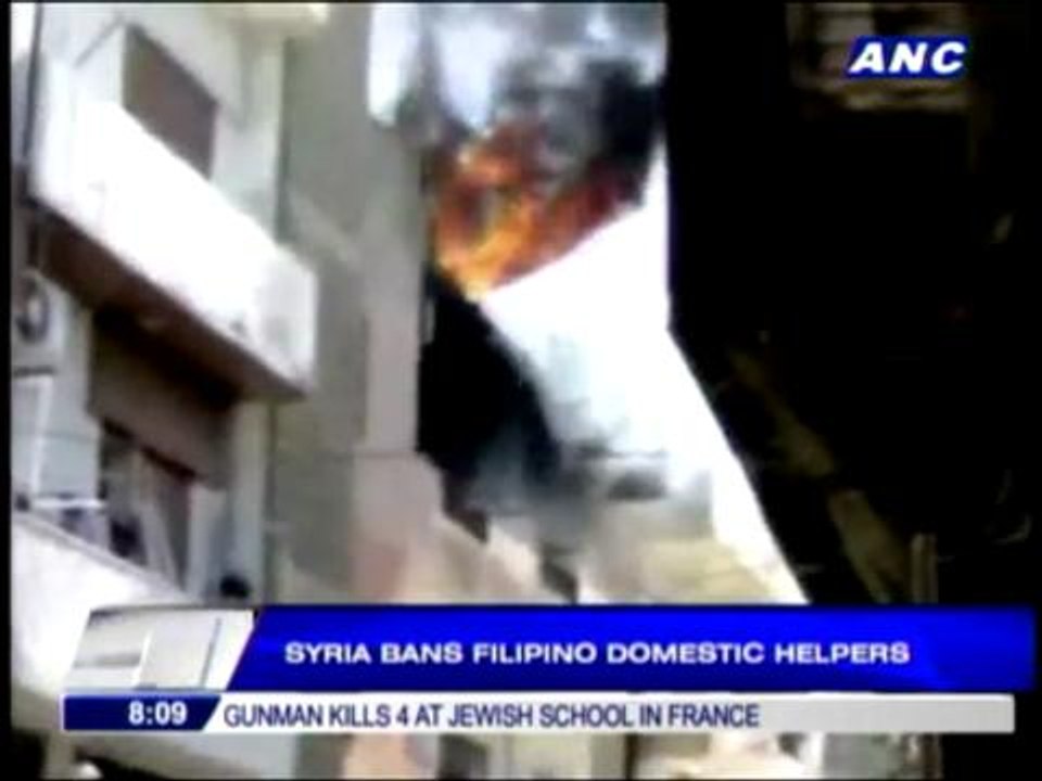 Syria bans Filipino domestic workers
