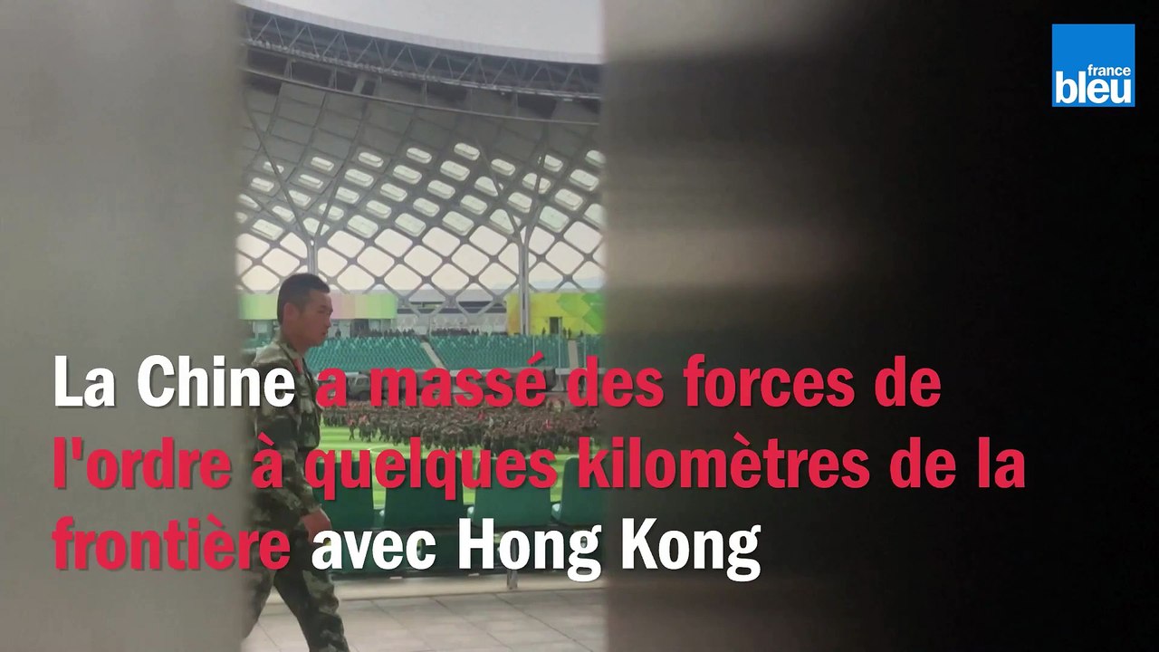 La Chine a massé des forces de l'ordre à quelques kilomètres de la frontière avec Hong Kong